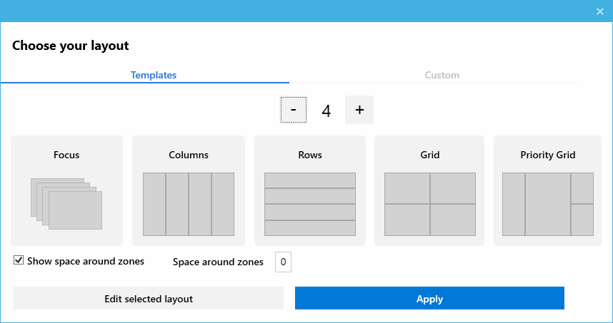 Windows 10 PowerToy FancyZones: snel vensters naar een vaste locatie slepen