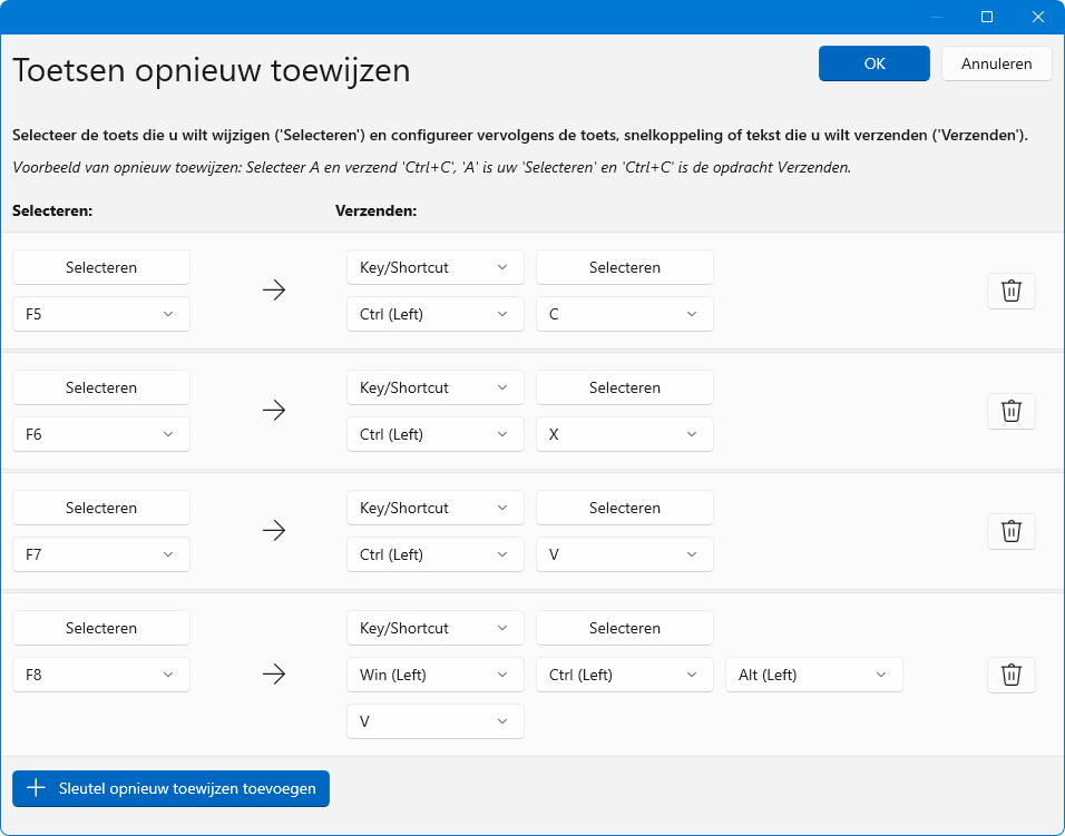 Windows PowerToy Keyboard Manager